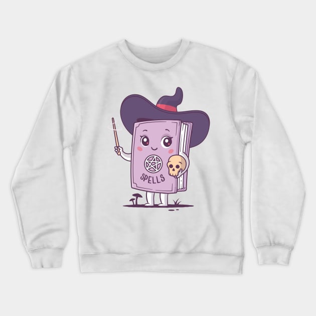 Book of Spells Crewneck Sweatshirt by zoljo